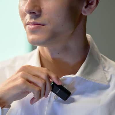 Sony ECM-W3S Single-Channel Wireless Microphone for High-Quality Digital Sound Recording image 7