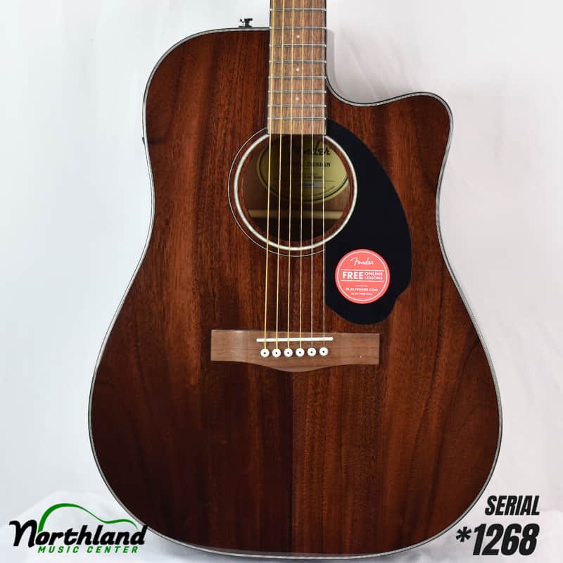 Fender CD-60SCE All-Mahogany | Reverb