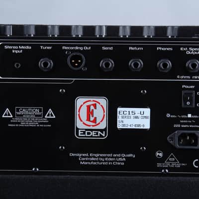 David Eden EC15 1x15 Combo Amp Electric Bass Guitar Amplifier image 6