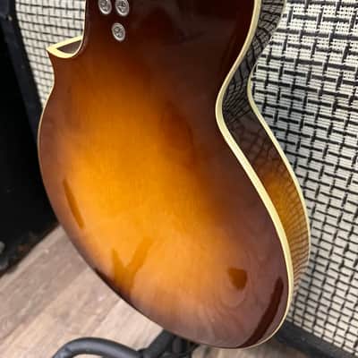 Harmony H-35 “Batwing” Electric Acoustic Mandolin 1972 - Sunburst image 13