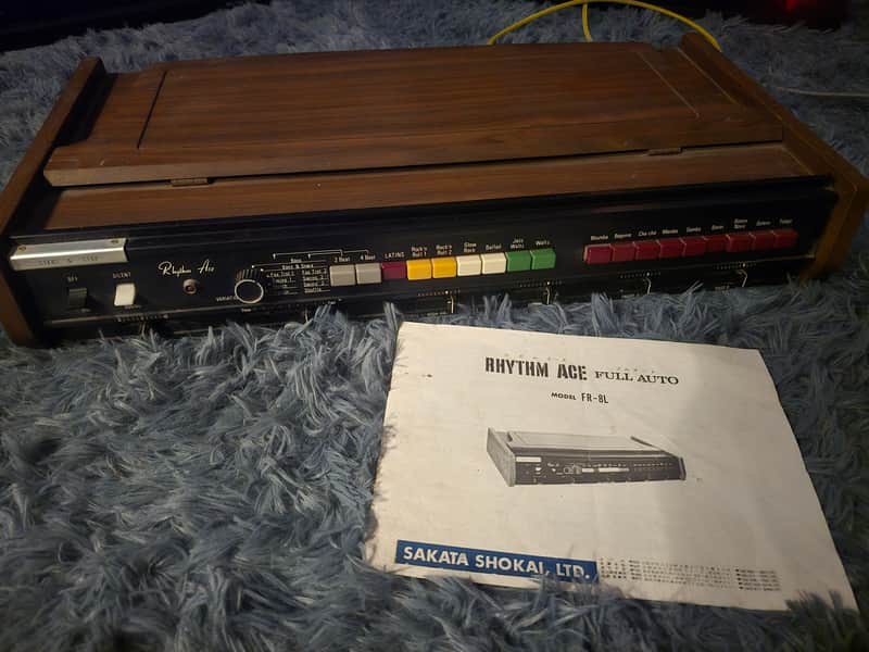 Ace Tone FR-8L Rhythm Ace 1960s - Black / Wood imagen 1