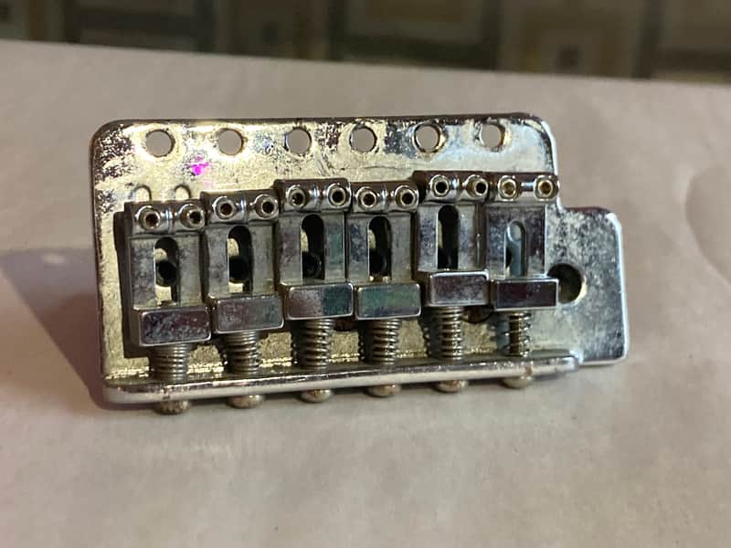 Unknown Stratocaster Style Bridge - Chrome image 1