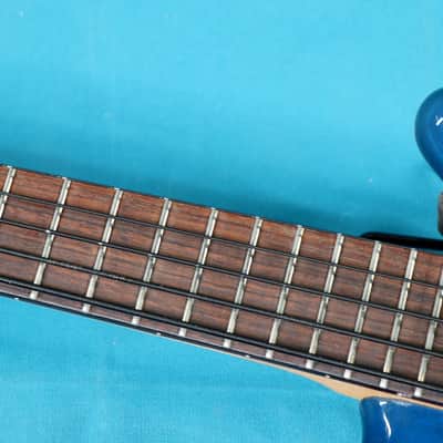 Warwick Rockbass Corvette Basic 5 2010s - Ocean Blue Transparent image 3
