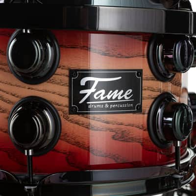 Fame Fortress Studio Shell Set Red Burst - Drum Shell Set image 6