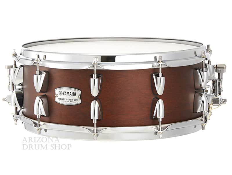 Yamaha Tour Custom Maple 14 x 5.5 Snare Drum TMS1455CHS Chocolate Satin - In Stock image 1