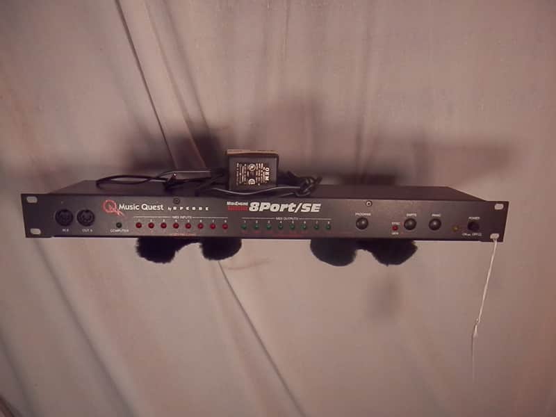 Music Quest MIDI Engine 8Port/SE 8 Port/SE MIDIEngine rack effect with power supply used image 1