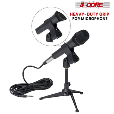 5 Core Microphone Clip Holder 5 Pieces with Screw Adapters 5/8 to 3/8 Inch image 9
