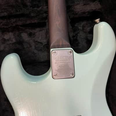 2019 Schecter USA Custom Shop Nick Johnston Trad-USA “Wembley” Atomic Frost image 10