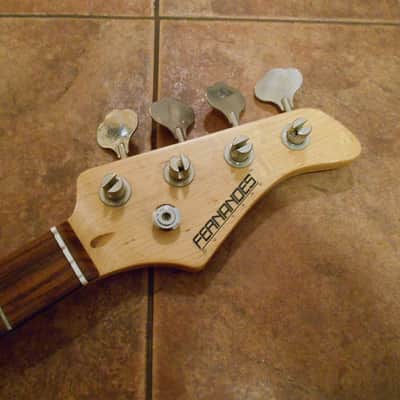 1997 Fernandes Jazz Bass Guitar Neck. Loaded. Project. image 2