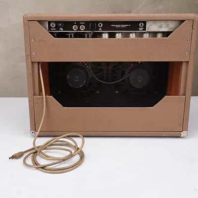 1962 Fender Super Amp 6G4-A Brown 2x10 Combo Amp w/ Flight Case #59038 image 11