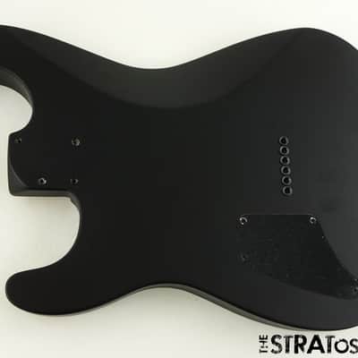 USA Fender JIM ROOT Stratocaster Mahogany HH Strat BODY Flat Black image 3