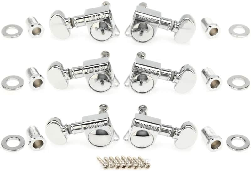 Grover 305C Mid-Size Rotomatic Tuners - 3+3 - Chrome (305Cd1) image 1