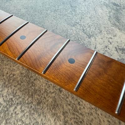 BMC Guitar Neck Tele® Telecaster® 22 Fret Roasted 3AAA Flame Maple With Maple Fingerboard Nitro Lacquer Rounded Fret Ends - 9.5 Radius TRMMF22 3A #8 image 3