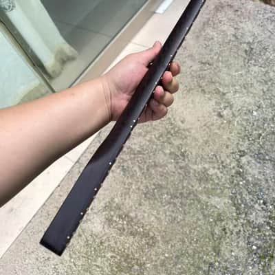 25.5 inch 21 frets wenge guitar neck hole 10mm Satin wenge fingerboard Wheel truss rods image 3