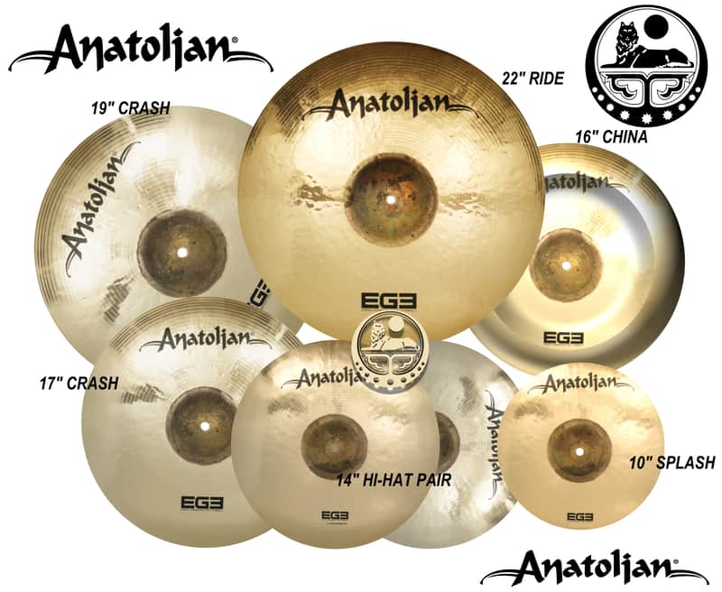 Anatolian Cymbals Ege Multi Cymbal Pack Box Set 10-14-16-17-19-22-inch image 1