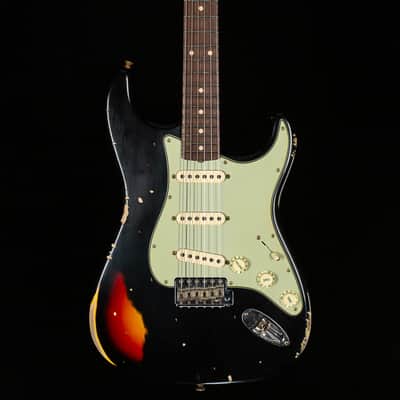 Fender Custom Shop Willcutt True '62 Journeyman Relic Black Over 3-Tone Sunburst 59 C (651) image 3