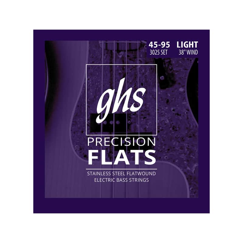 GHS Precision Flatwound Long Scale Light Bass 45-95 image 1