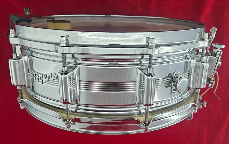 Rogers Dyna-Sonic 14x5 Snare Drum 1960s - Chrome Over Brass image 1