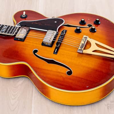 1970 Gibson Super 400 CES Vintage Archtop Electric Guitar Sunburst w/ T Tops, 1 11/16" Nut image 10