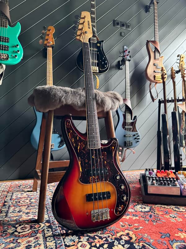 Yamaha SB-55 Bass 1975 Sunburst – Documented MIJ Vintage w/ Original Case & Papers image 1