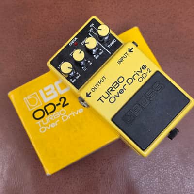 Vintage Boss OD-2 Turbo Overdrive (1987) - Rare MIJ Black Label - With Original Box image 2
