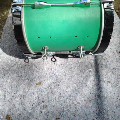 Pearl 14x14 Marching Bass Drum - Green Paint image 4