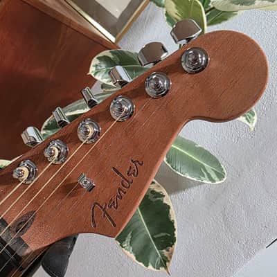 Fender American Acoustasonic Jazzmaster BRAND NEW Tungsten Green Mahogany Spruce Tim Shaw Shawbucker Humbucker Pickup Fishman Piezo System Semi-Hollow Body Acoustic-Electric Guitar image 13