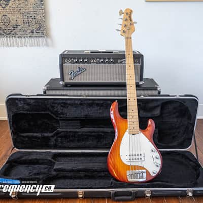 Ernie Ball Music Man Stingray 5 Bass with a Birdseye Maple Neck in Sunburst - 1991 image 22