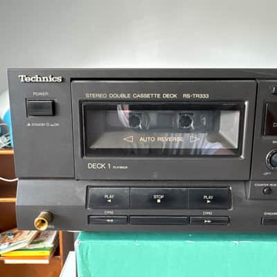 Technics Sterio Double Cassette Deck RS-TR333 1992 - Black image 2