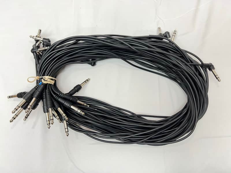 14 PACK Roland Stereo (TRS) Patch Cables Wires Cords 1/4" Roland Trigger image 1