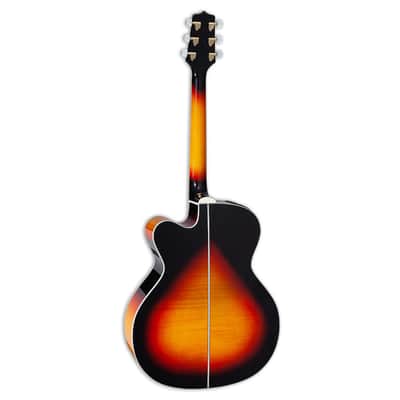 Takamine GJ72CE Solid Spruce Top / Layered Maple Jumbo Acoustic-Electric Guitar - Brown Sunburst image 7