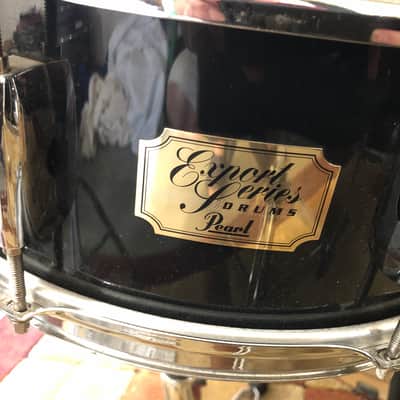 Pearl Export 5-tom shell pack with matching snare (Jet Black), Quick Beat hi-hats, hardware, and throne image 9