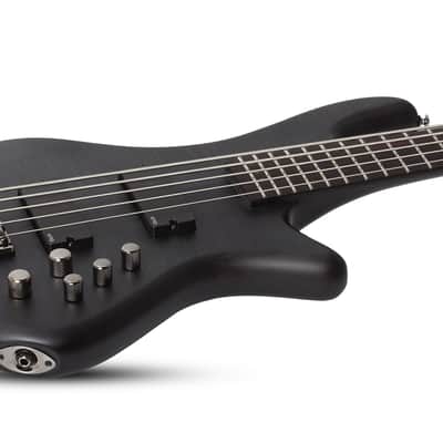 Schecter Stiletto Studio-5 bass in See-Thru Black Satin image 4