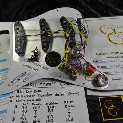 "TWO WORLDS" Fender Loaded Stratocaster Pickguard Hot Wired STARSHIFTER™ CORE image 7