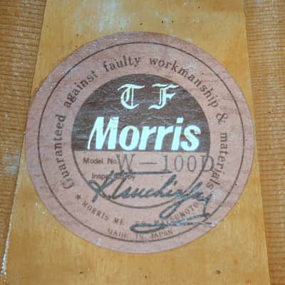 1970s Morris W100D B. Rosewood Jacaranda Body, Tree of Life, Solid Spruce Top, Pick up +Hard Case image 23