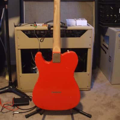 MJT Telecaster Guitar Fiesta Red Musikraft neck Quartersawn tele aged relic not fender ZCD image 5