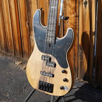 Schecter DIAMOND SERIES Model-T - Exotic Natural Satin 4-String Electric Bass Guitar image 5