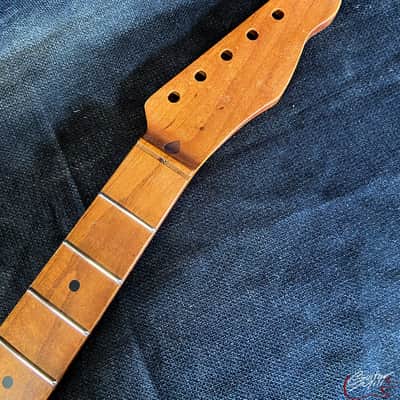 Guitar Mill T-Style Replacement Neck / 1 pc. Roasted Maple / Chunky C / Gloss / Med Relic (#GIN-3908) image 1