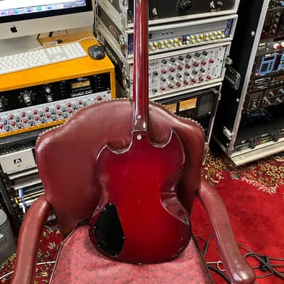 Guild Polara S-100 electric guitar with tremolo 1970s - Cherry image 11