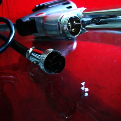 Vintage RARE 1960's Aiwa DM-47 dynamic cardioid microphone High Z w cable & stand Olson Monarch Lafayette image 15