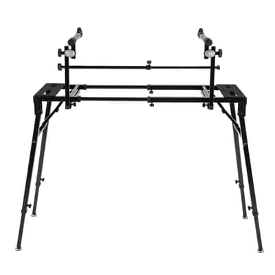 2-Tier Keyboard Stand – Adjustable DJ Workstation & Piano Synth Stand (330 lb Capacity) image 8