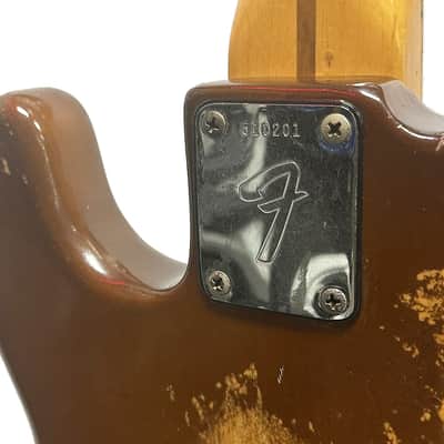 Fender Precision Bass Guitar in Mocha Brown w/ Case 1974 image 9