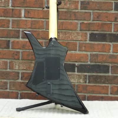 Jackson KEXMG Quilt Maple Top, Kelly, Trans Black, EMG 81/85, Floyd Rose image 3