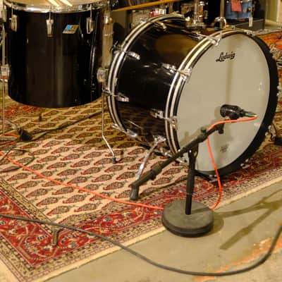 Ludwig Concert toms 22/12/13/16 70s  - Black Cortex image 5
