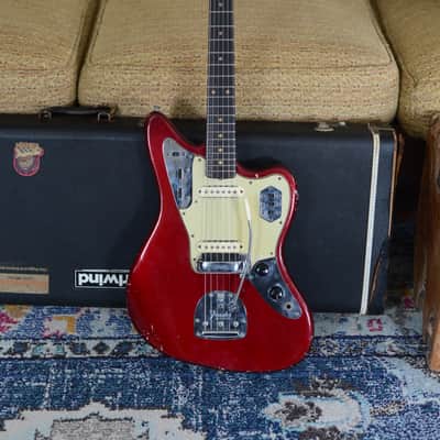 1964 Fender Jaguar Candy Apple Red w/OHSC image 2