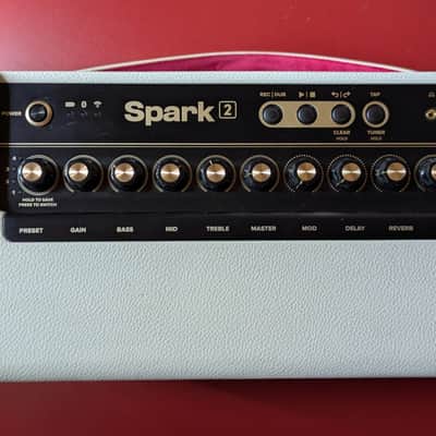 Positive Grid Spark 2 50-Watt 2x4" Digital Modeling Guitar Combo - Pearl image 2