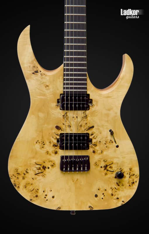 Mayones Duvell Elite 6 Eye Poplar 3A Mahogany Khaya Trans Natural Matt