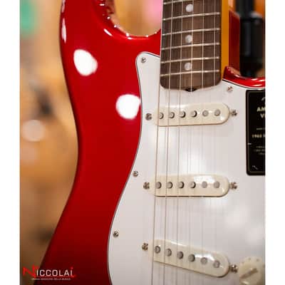 FENDER American Vintage II 1965 Stratocaster, Round-Lam Rosewood Fingerboard, Candy Apple Red image 13