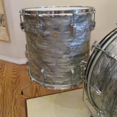 Vintage Ludwig Super Drums, Sky Blue Pearl, Date Stamped 1967 - Outstanding! image 5
