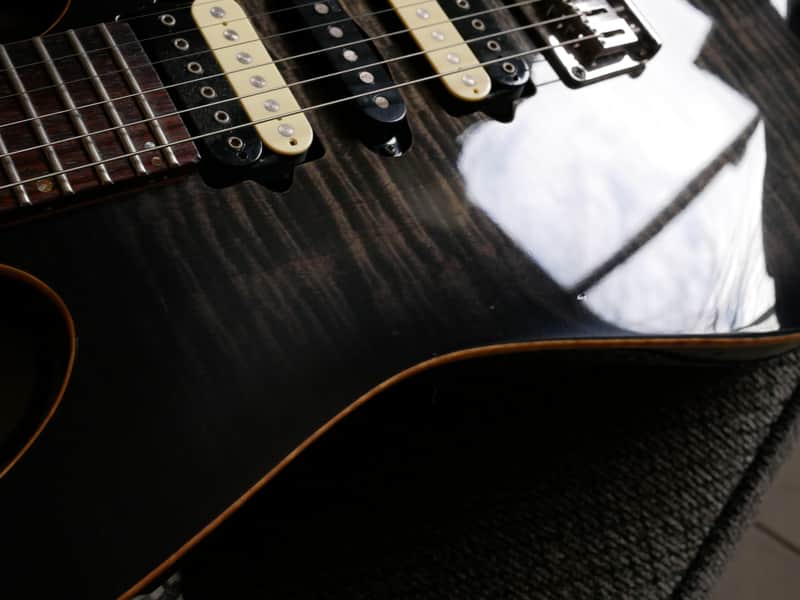 Ibanez Prestige RG3271 2003 Deep Black Fixed Bridge Electric | Reverb